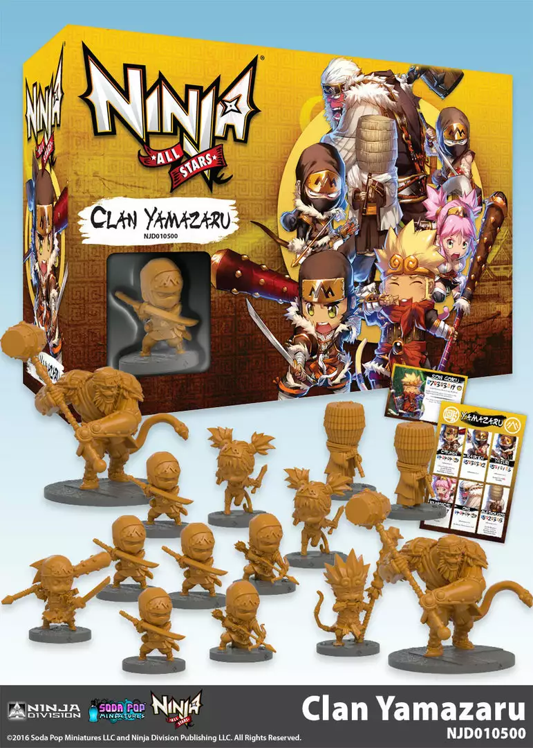 Soda Pop Miniatures Ninja All-Stars: Clan Yamazaru Board Games 1 Soda Pop Miniatures Ninja All-Stars: Clan Yamazaru Board Games