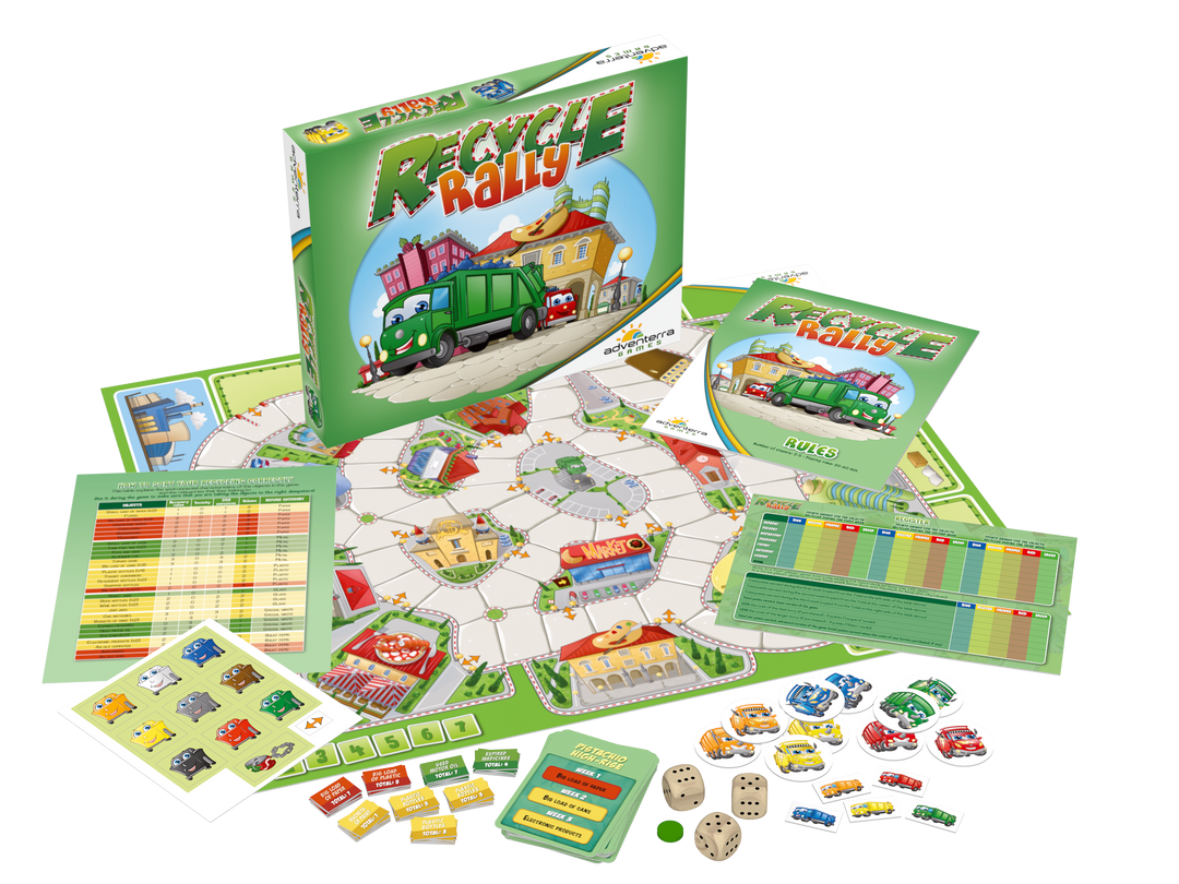 Adventerra Games Recycle Rally Board Games 2 Adventerra Games Recycle Rally Board Games