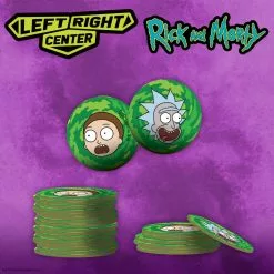 The Op Left Right Center: Rick And Morty Dice Game Board Games