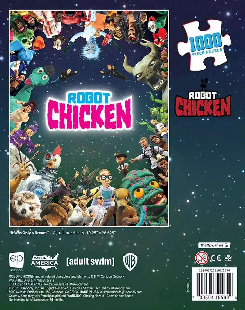 Puzzle - USAopoly - Robot Chicken “It Was Only A Dream” (1000 Pieces) All Sale Items 5 Puzzle - USAopoly - Robot Chicken “It Was Only A Dream” (1000 Pieces) All Sale Items