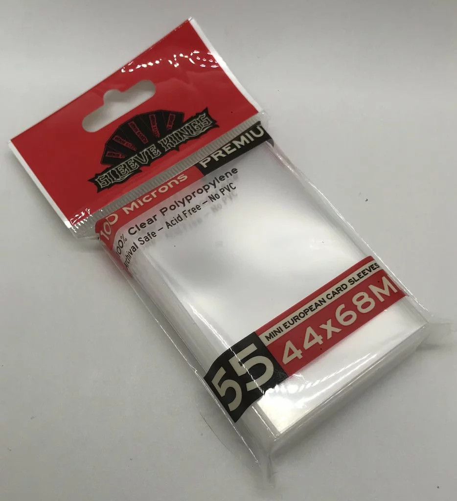 Sleeve Kings - Premium Mini European Card Sleeves (55 Pack) Jun 27-Jul 3, 2022 1 Sleeve Kings - Premium Mini European Card Sleeves (55 Pack) Jun 27-Jul 3, 2022