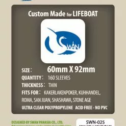 SWAN Sleeves - Card Sleeves (60 X 92 Mm) - 160 Pack, Thin Sleeves - Standard Euro