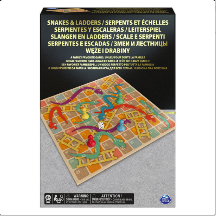Spin Master Ltd. Board Games Snakes & Ladders - Basic Board 1 Spin Master Ltd. Board Games Snakes & Ladders - Basic Board