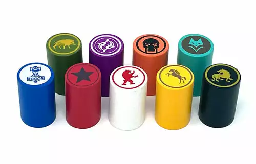 MeepleSource Scythe - 9-piece Set Of Action Markers For Scythe (including All Expansions) May 16-22, 2022 1 MeepleSource Scythe - 9-piece Set Of Action Markers For Scythe (including All Expansions) May 16-22, 2022