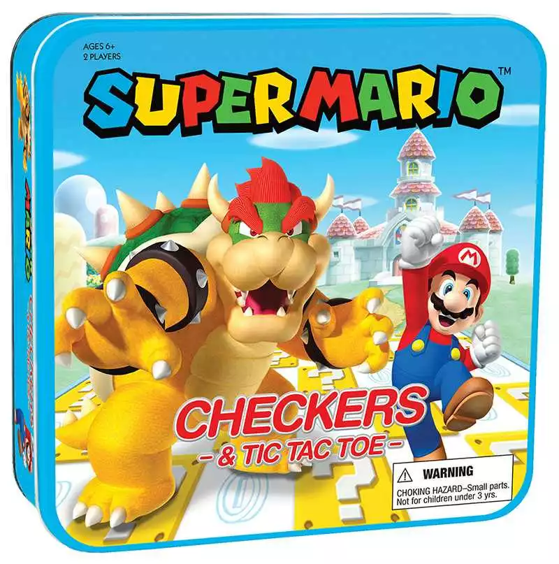 The Op Board Games Checkers & Tic Tac Toe - Super Mario Vs. Bowser 1 The Op Board Games Checkers & Tic Tac Toe - Super Mario Vs. Bowser