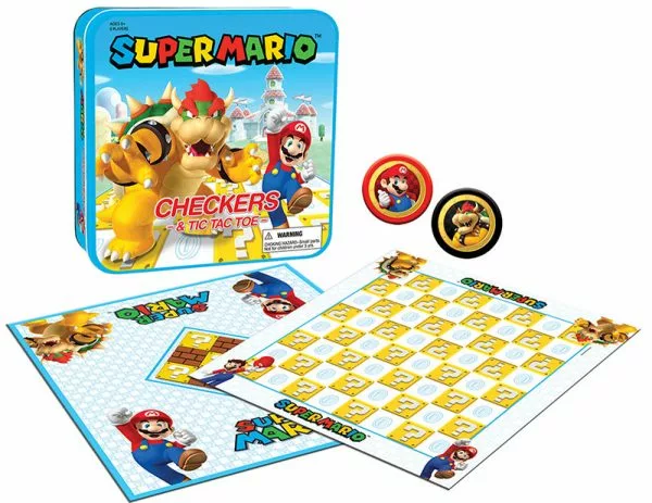 The Op Board Games Checkers & Tic Tac Toe - Super Mario Vs. Bowser 2 The Op Board Games Checkers & Tic Tac Toe - Super Mario Vs. Bowser