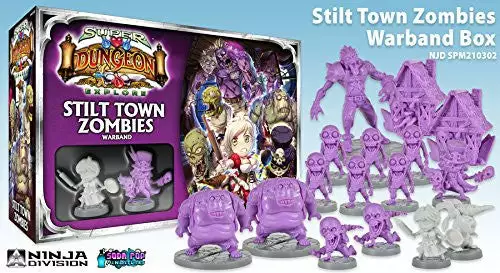 Soda Pop Miniatures Board Games Super Dungeon Explore: Stilt Town Zombies Warband 1 Soda Pop Miniatures Board Games Super Dungeon Explore: Stilt Town Zombies Warband