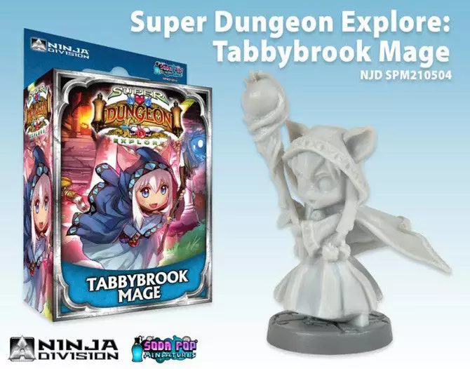 Soda Pop Miniatures Board Games Super Dungeon Explore: Tabbybrook Mage 1 Soda Pop Miniatures Board Games Super Dungeon Explore: Tabbybrook Mage