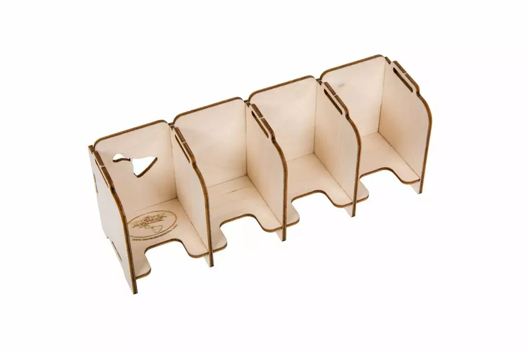 The Broken Token Broken Token - Stacking Tabletop Card Holder - Mini 4 Tray 2 The Broken Token Broken Token - Stacking Tabletop Card Holder - Mini 4 Tray