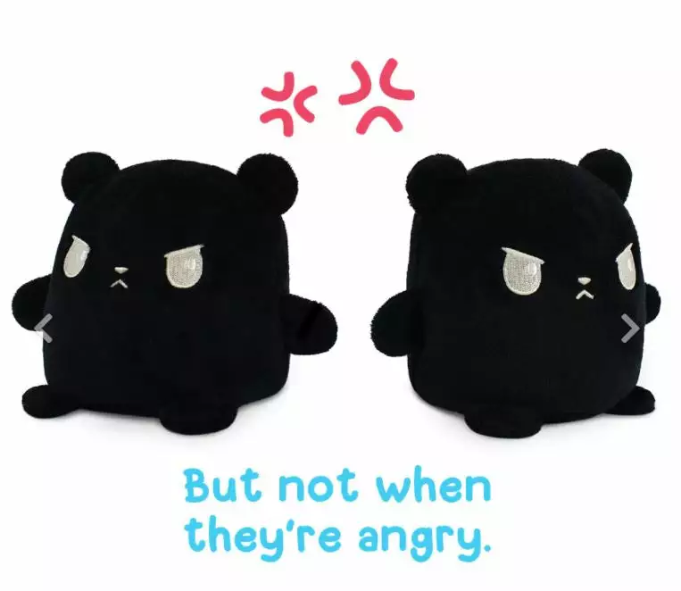 Tee Turtle Reversible Bear (Happy Black+Angry Black) May 16-22, 2022 3 Tee Turtle Reversible Bear (Happy Black+Angry Black) May 16-22, 2022