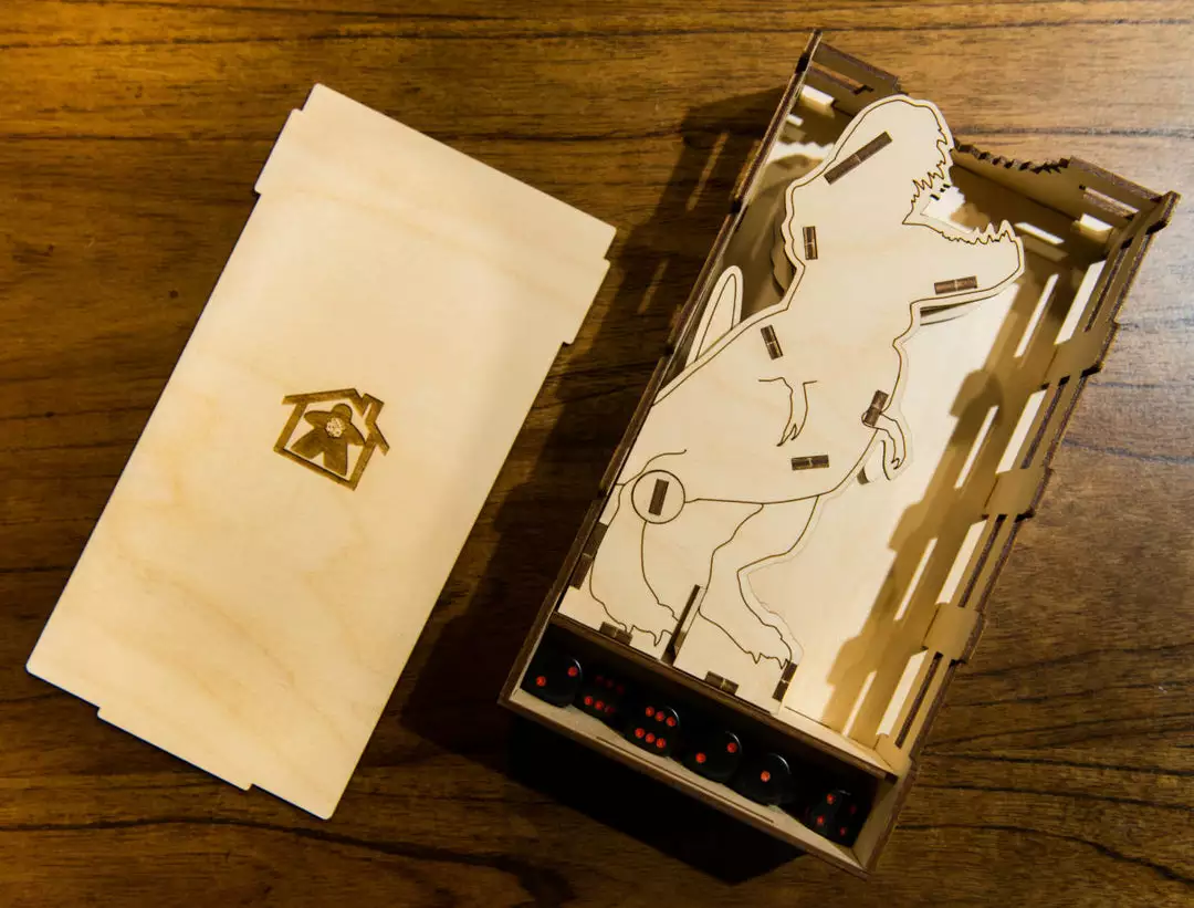 Meeple Realty - T-Rex Dice Tower 3 Meeple Realty - T-Rex Dice Tower