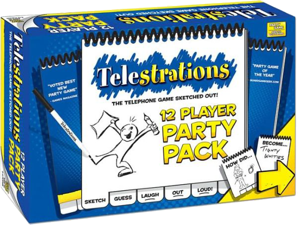 USAopoly Board Games Telestrations: 12 Player Party Pack 1 USAopoly Board Games Telestrations: 12 Player Party Pack