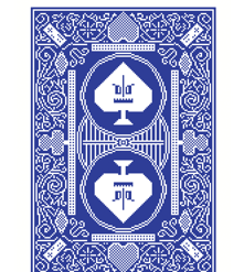 Game Salute 8-Bit Playing Cards Traditional Blue Deck Board Games