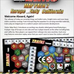AEG Trains: Map Pack 2 - Europe/Italy/California Board Games