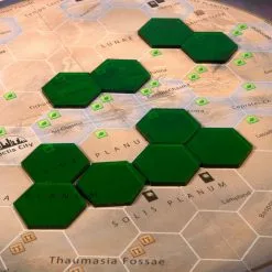 The Broken Token Broken Token - Transparent Green 34mm Hex Tiles (10)