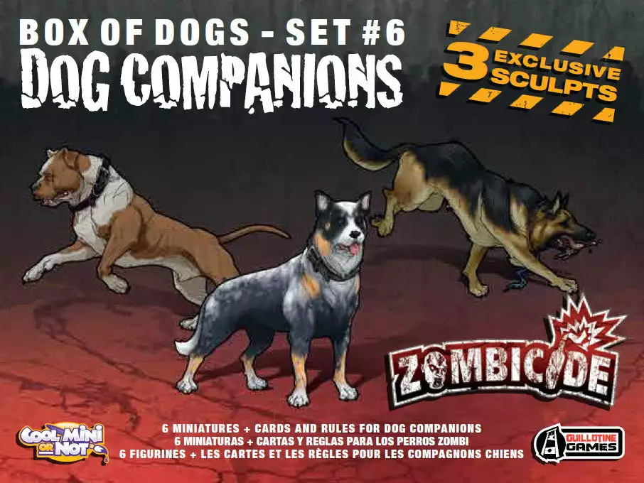 Guillotine Games Zombicide Box Of Dogs Set #6: Dog Companions 1 Guillotine Games Zombicide Box Of Dogs Set #6: Dog Companions