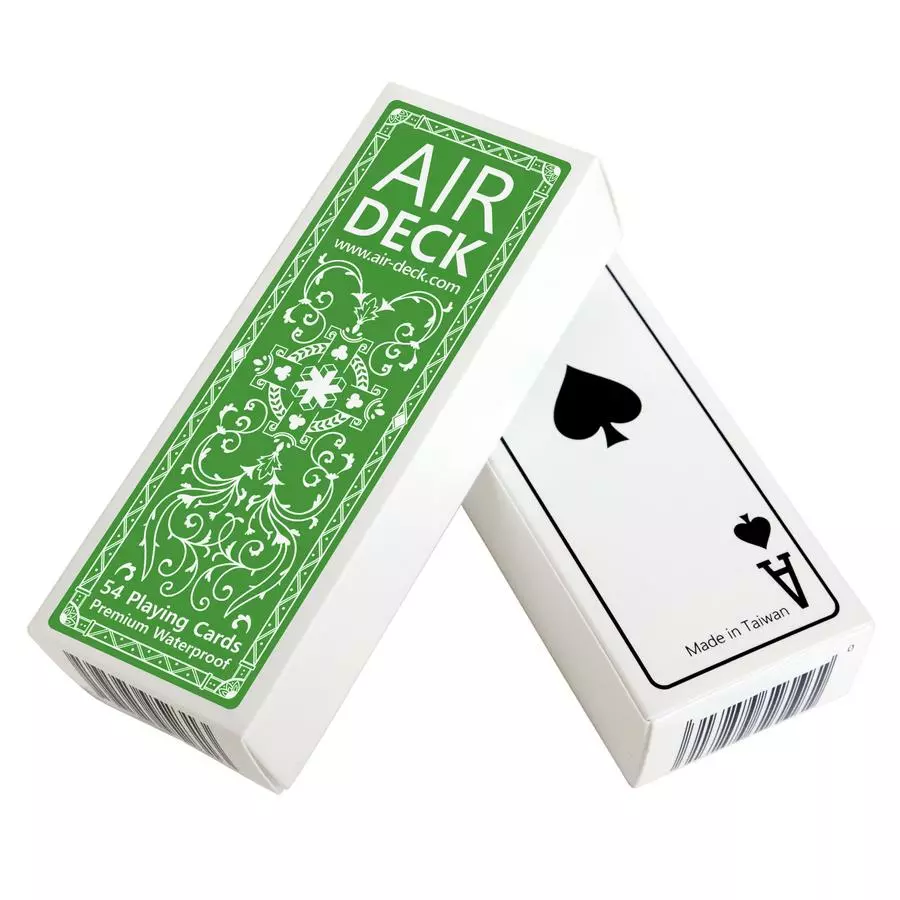 TipTop Things Board Games Air Deck Playing Cards - Classic Green 1 TipTop Things Board Games Air Deck Playing Cards - Classic Green