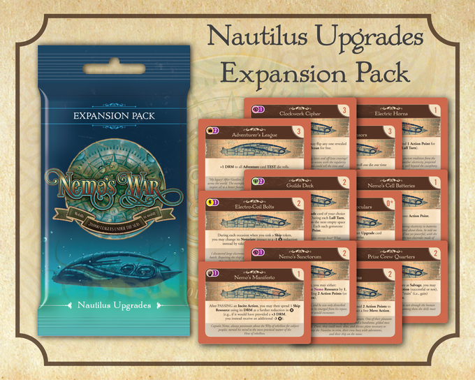 Victory Point Games Nemo's War - Nautilus Upgrades Expansion Pack Board Games 1 Victory Point Games Nemo's War - Nautilus Upgrades Expansion Pack Board Games