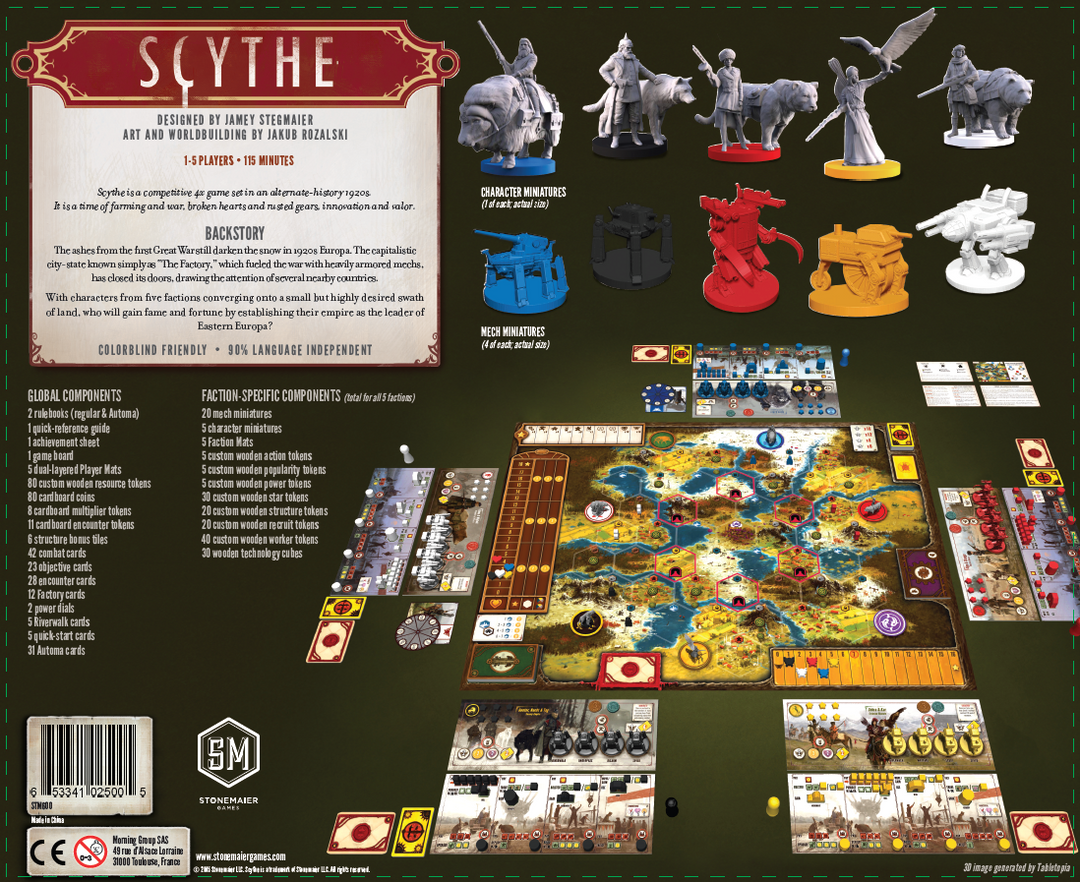 Stonemaier Games Board Games Scythe 2 Stonemaier Games Board Games Scythe