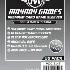 Mayday Games Mayday Sleeves - "Dwarf King" French Tarot Card Sleeves (Premium Protection) Jun 27-Jul 3, 2022