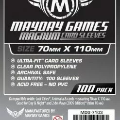 Mayday Games May 30-Jun 5, 2022 Mayday Sleeves - Magnum Ultra-Fit "Lost Cities" Card Sleeves (100 Pack Standard Protection)