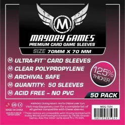 Mayday Games Mayday Sleeves - Small Square Card Sleeves Premium Jun 27-Jul 3, 2022