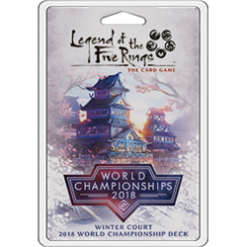 Fantasy Flight Games Legend Of The Five Rings: The Card Game – Winter Court 2018 World Championship Deck Board Games