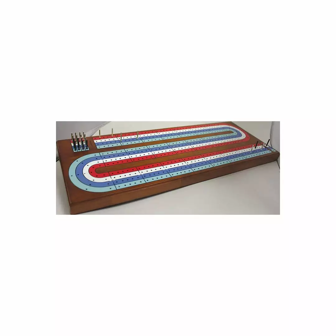 Kroeger Board Games Large - 4 Track Cribbage Board Game 2 Kroeger Board Games Large - 4 Track Cribbage Board Game