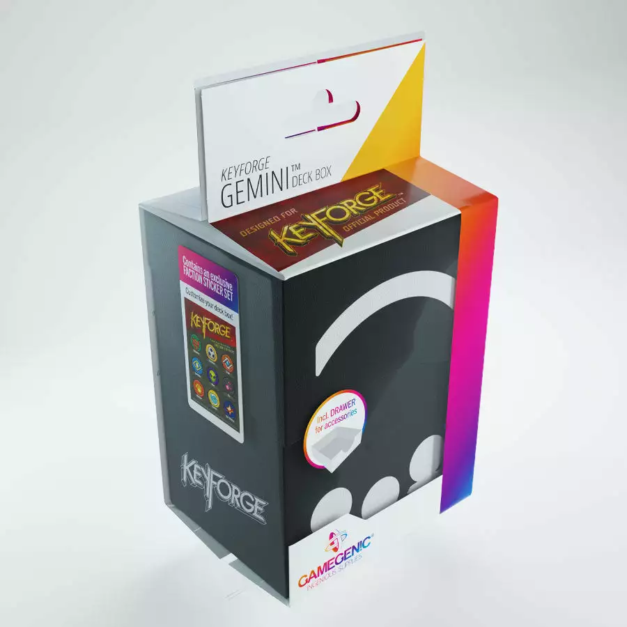 Gamegenic: Keyforge Gemini Deck Box - Black Deck Boxes 4 Gamegenic: Keyforge Gemini Deck Box - Black Deck Boxes