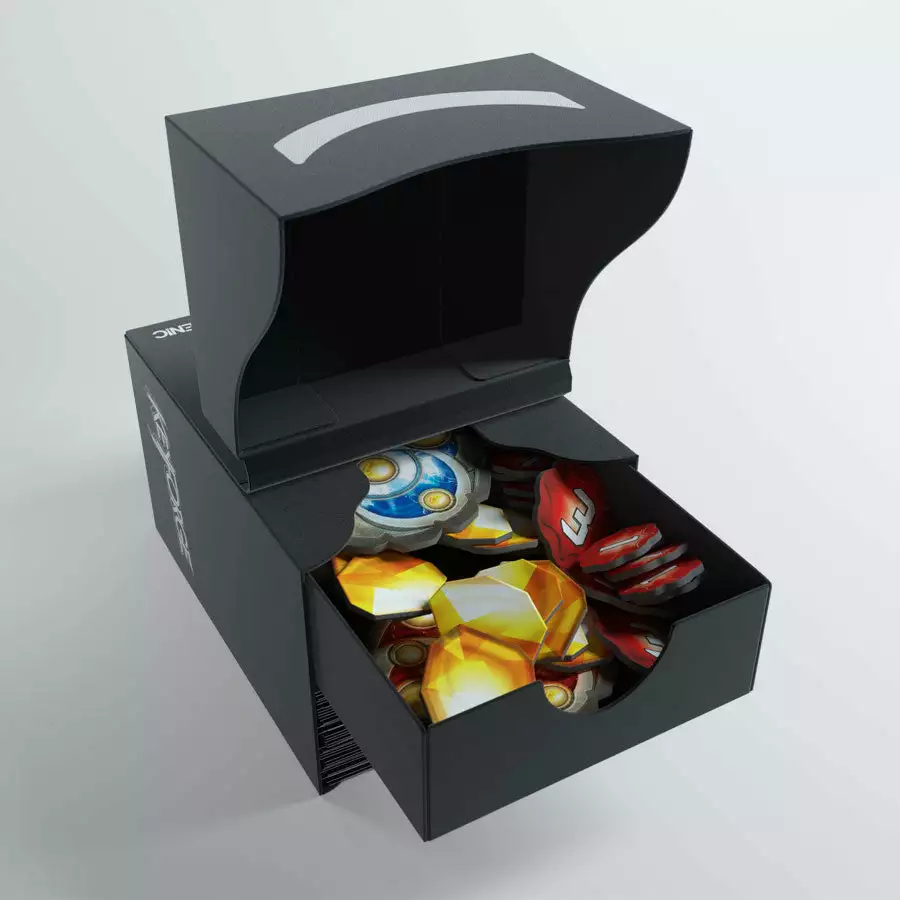Gamegenic: Keyforge Gemini Deck Box - Black Deck Boxes 3 Gamegenic: Keyforge Gemini Deck Box - Black Deck Boxes