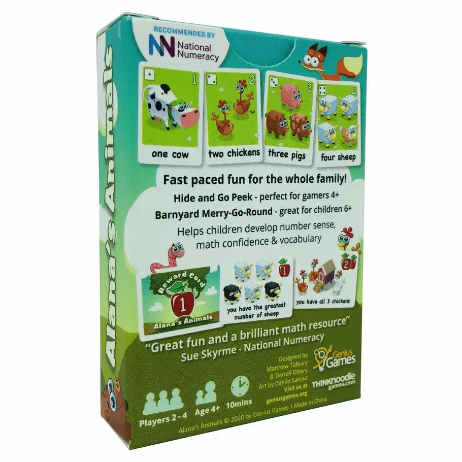 ThinkNoodle Games Board Games Alana's Animals 2 ThinkNoodle Games Board Games Alana's Animals