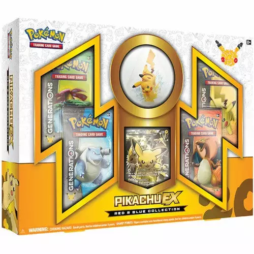 Board Games Pokemon - Red & Blue Collection Pikachu EX (Generations) 1 Board Games Pokemon - Red & Blue Collection Pikachu EX (Generations)