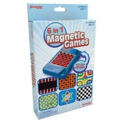 Pressman Toy Corp. 6 In1 Travel Magnetic Games Board Games