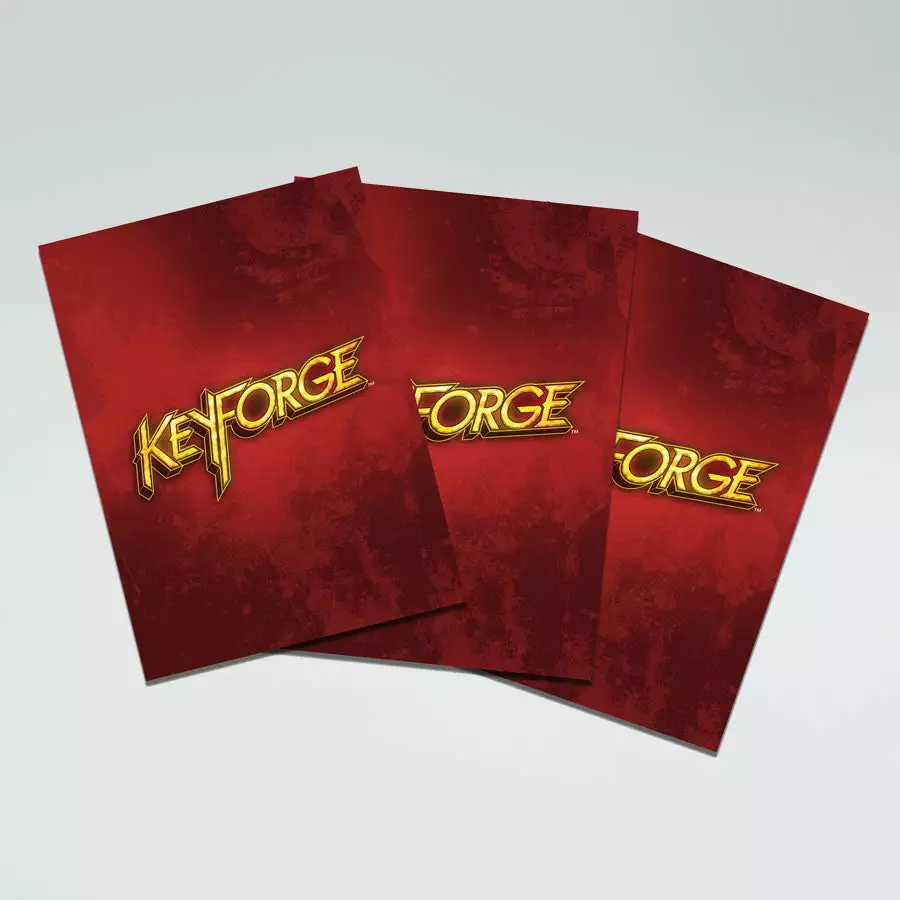 Gamegenic - Keyforge Logo Sleeves - Red 3 Gamegenic - Keyforge Logo Sleeves - Red