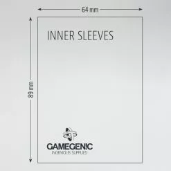 Gamegenic - Prime Double Sleeving Pack Sleeves - Clear/Black (2x100)