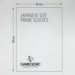 Gamegenic - Japanese Size Prime Sleeves - Clear (60ct) May 23-29, 2022 5 Gamegenic - Japanese Size Prime Sleeves - Clear (60ct) May 23-29, 2022