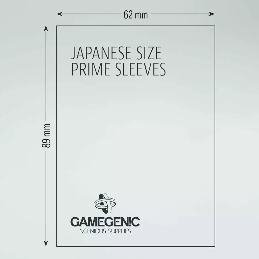 Gamegenic - Japanese Size Prime Sleeves - Clear (60ct) May 23-29, 2022 3 Gamegenic - Japanese Size Prime Sleeves - Clear (60ct) May 23-29, 2022