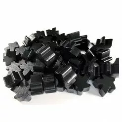 Apostrophe Games - Wooden - Meeples (Black) Accessories