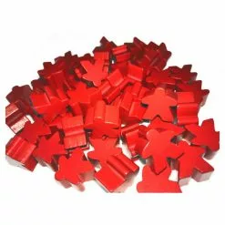 Accessories Apostrophe Games - Wooden - Meeples (Red)