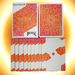 Board Games Bicycle Playing Cards - Neon Orange Bump
