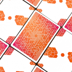Board Games Bicycle Playing Cards - Neon Orange Bump