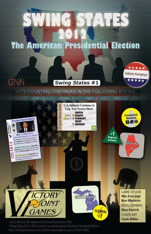 Victory Point Games Swing States 2012 Board Games 1 Victory Point Games Swing States 2012 Board Games