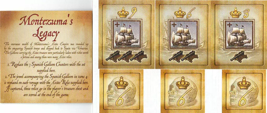 Gryphon Games Francis Drake: Montezuma's Legacy Expansion Board Games 1 Gryphon Games Francis Drake: Montezuma's Legacy Expansion Board Games