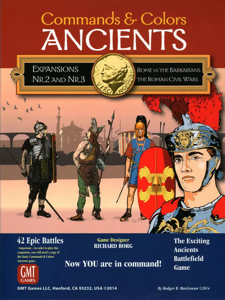 GMT Games Commands & Colors: Ancients Expansions #2 And #3 - Rome Vs The Barbarians; The Roman Civil Wars Board Games 1 GMT Games Commands & Colors: Ancients Expansions #2 And #3 - Rome Vs The Barbarians; The Roman Civil Wars Board Games