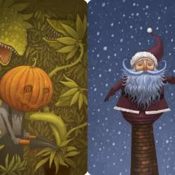 Asmodee Board Games Dixit: "Pumpkinhead" And "Santa" Promo Cards