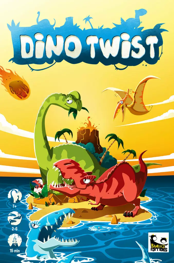 Bankiiiz Editions Board Games Dino Twist (French Import) 1 Bankiiiz Editions Board Games Dino Twist (French Import)