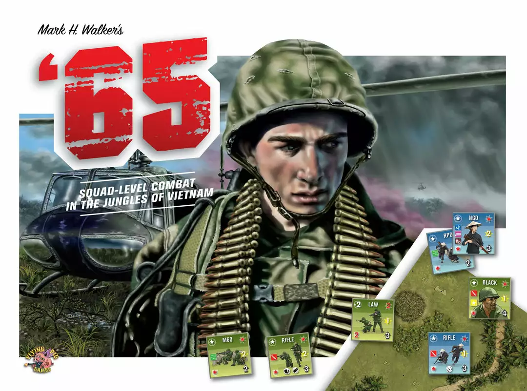 Flying Pig Games '65: Squad-Level Combat In The Jungles Of Vietnam Board Games 1 Flying Pig Games '65: Squad-Level Combat In The Jungles Of Vietnam Board Games