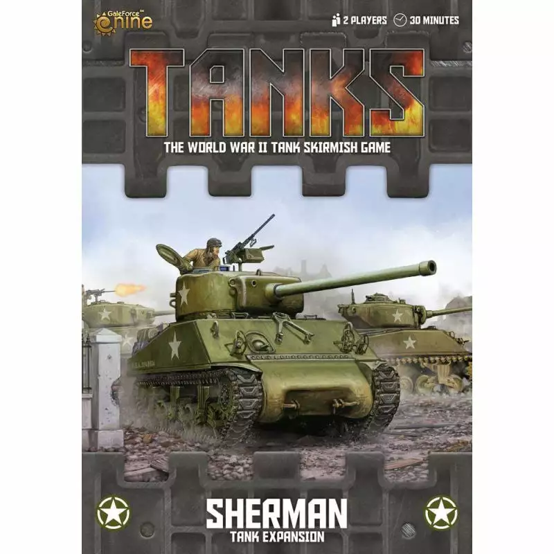 Gale Force Nine Board Games Tanks: American Sherman Tank Expansion 1 Gale Force Nine Board Games Tanks: American Sherman Tank Expansion