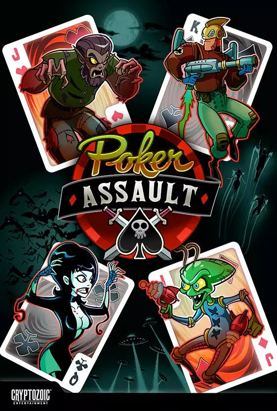 Cryptozoic Entertainment Poker Assault Board Games 1 Cryptozoic Entertainment Poker Assault Board Games