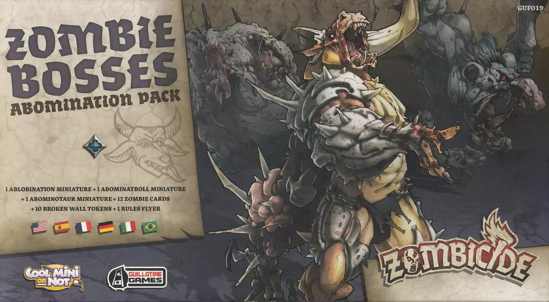 CMON Limited Zombicide: Black Plague Zombie Bosses Abomination Pack 1 CMON Limited Zombicide: Black Plague Zombie Bosses Abomination Pack